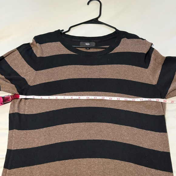 Black and Brown Striped Sweater Knit Dress 🧶 - Picture 10 of 15